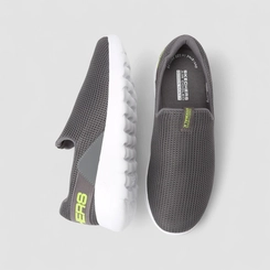 Slip-On Masculino Skechers Mesh Calce Fácil Cinza