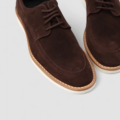 Sapato Social Masculino Woche Camurça Marrom