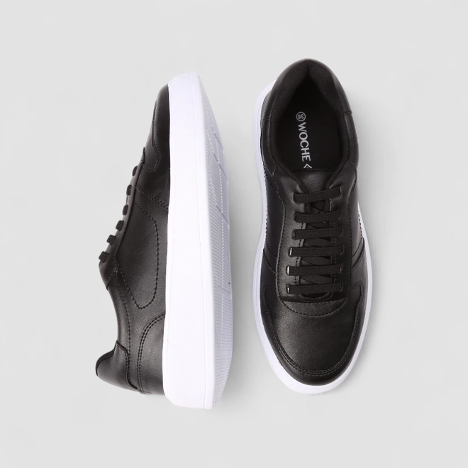 Sapatênis Masculino Woche Elástico Preto