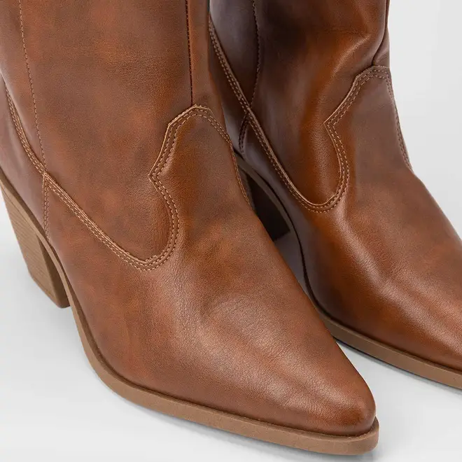 Bota Feminina Gabriela Country Texana Cano Alto Caramelo