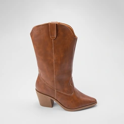 Bota Feminina Gabriela Country Texana Cano Alto Caramelo