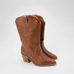 Bota Feminina Gabriela Country Texana Cano Alto Caramelo