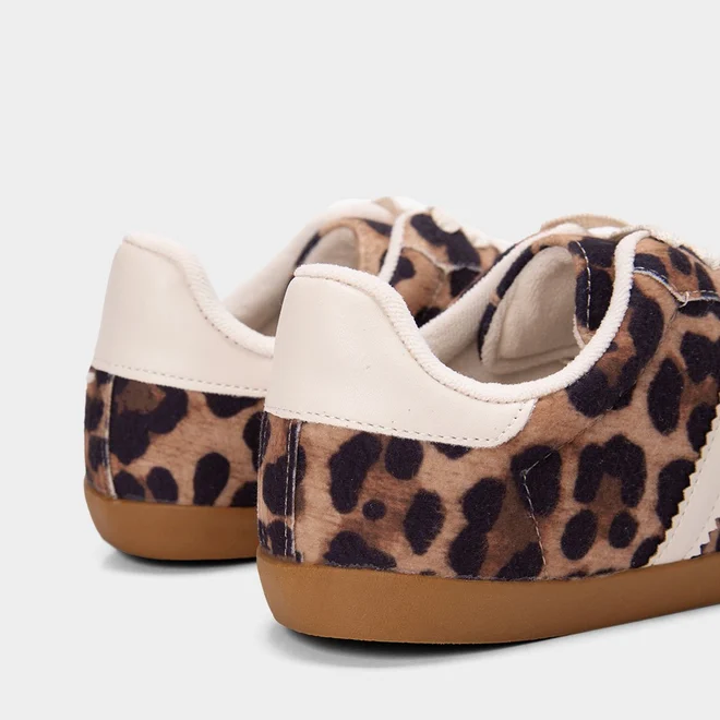Tênis Casual Feminino Penélope Camurça Animal Print Onça Multicolor