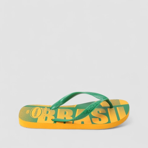 Chinelo Havaianas Brasil Original Verde & Amarelo