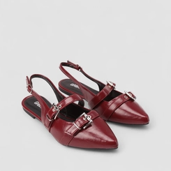Sapatilha Slingback Feminina Gabriela Fivela Vinho