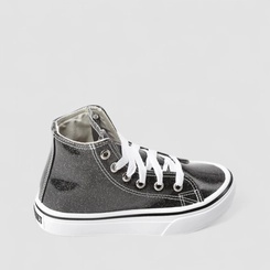 Tênis Casual Infantil Star Feet Glitter Preto