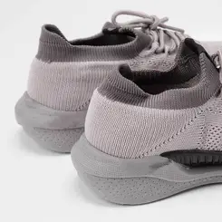Tênis Casual Molekinho Knit Cinza