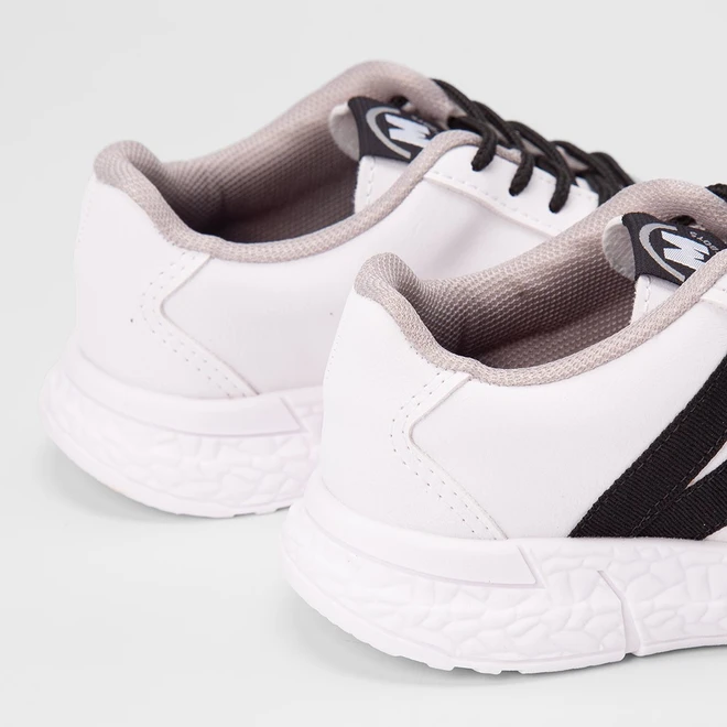 Tênis Casual Infantil Molekinho Detalhe Recorte Lateral Branco