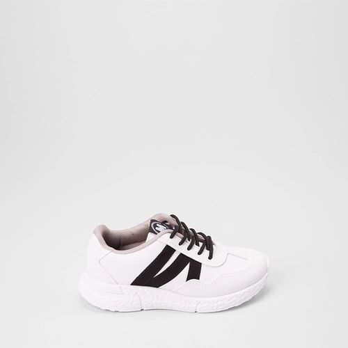 Tênis Casual Infantil Molekinho Detalhe Recorte Lateral Branco