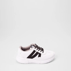 Tênis Casual Infantil Molekinho Detalhe Recorte Lateral Branco