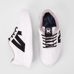 Tênis Casual Infantil Molekinho Detalhe Recorte Lateral Branco
