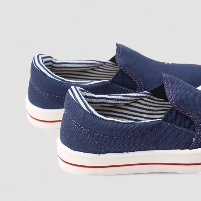 Slip On Infantil Vertus Calce Fácil Detalhe Mar Marinho