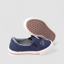 Slip On Infantil Vertus Calce Fácil Detalhe Mar Marinho