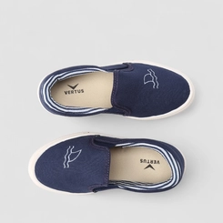 Slip On Infantil Vertus Calce Fácil Detalhe Mar Marinho