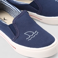 Slip On Infantil Vertus Calce Fácil Detalhe Mar Marinho