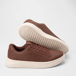 Tênis Casual Masculino West Coast Silver Caramelo