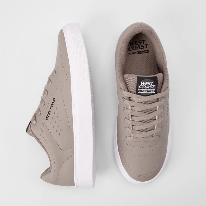 Tênis Casual Masculino West Coast Monaco Cinza