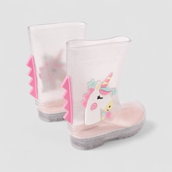 Galocha Infantil Gabrielinha Glitter Unicórnio Prata