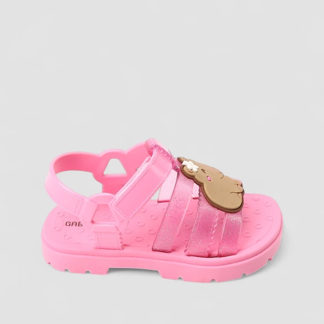 Sandália Aranha Infantil Gabrielinha Glitter Capirava Rosa
