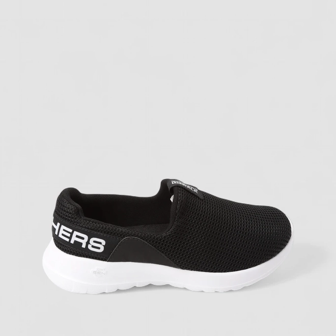 Slip On Feminino Skechers Go Walk Calce Fácil Preto