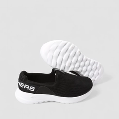 Slip On Feminino Skechers Go Walk Calce Fácil Preto