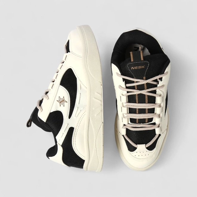 Tênis Casual Masculino Nesk Mesh Off White
