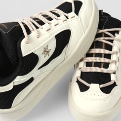Tênis Casual Masculino Nesk Mesh Off White