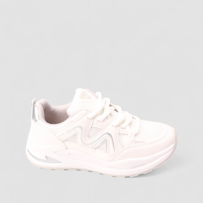 Tênis Casual Feminino Via Marte Mesh Branco
