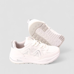 Tênis Casual Feminino Via Marte Mesh Branco