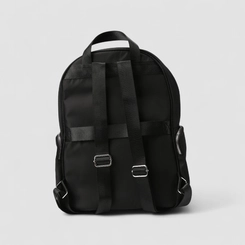 Mochila Feminina Gabriela Bolso Frontal & Lateral Zíper Preta