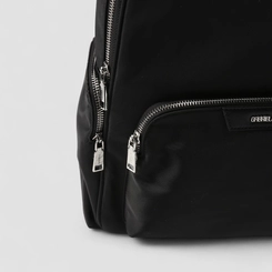 Mochila Feminina Gabriela Bolso Frontal & Lateral Zíper Preta