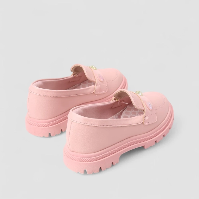 Mocassim Infantil Molekinha Tratorado Concha Estrela Rosa