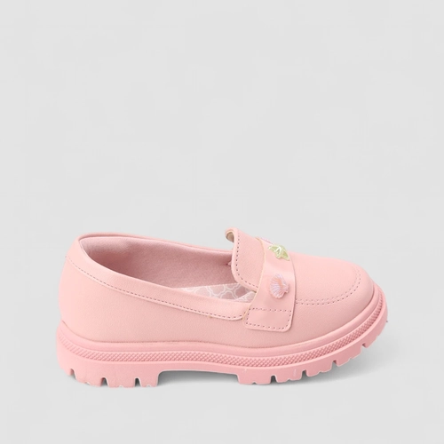 Mocassim Infantil Molekinha Tratorado Concha Estrela Rosa