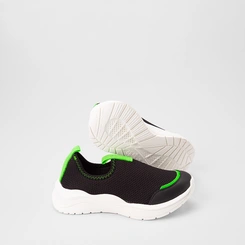Slip On Infantil Vertus Calce Fácil Preto & Verde