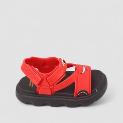 Sandália Infantil Grendene Kids Carros Vermelho E Preto