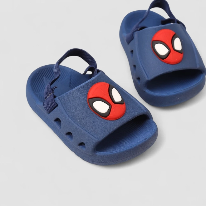 Babuche Infantil Grendene Kids Homem Aranha Azul
