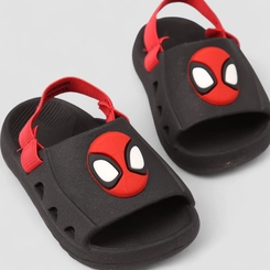 Babuche Infantil Grendene Kids Homem Aranha Preto