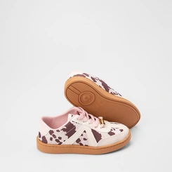Tênis Casual Infantil Molekinha Animal Print Vaca Multicolor