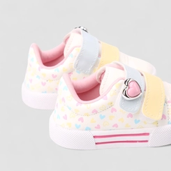 Tênis Casual Infantil Gabrielinha Corações Branco