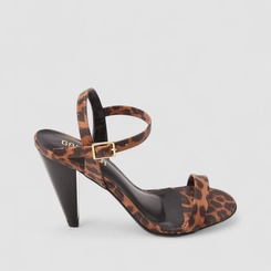 Sandália Feminina Gabriela Animal Print Onça Multicolor