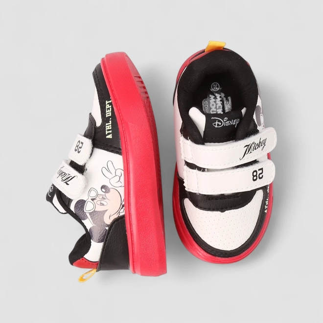 Tênis Casual Bebê Disney Mickey Mouse Branco