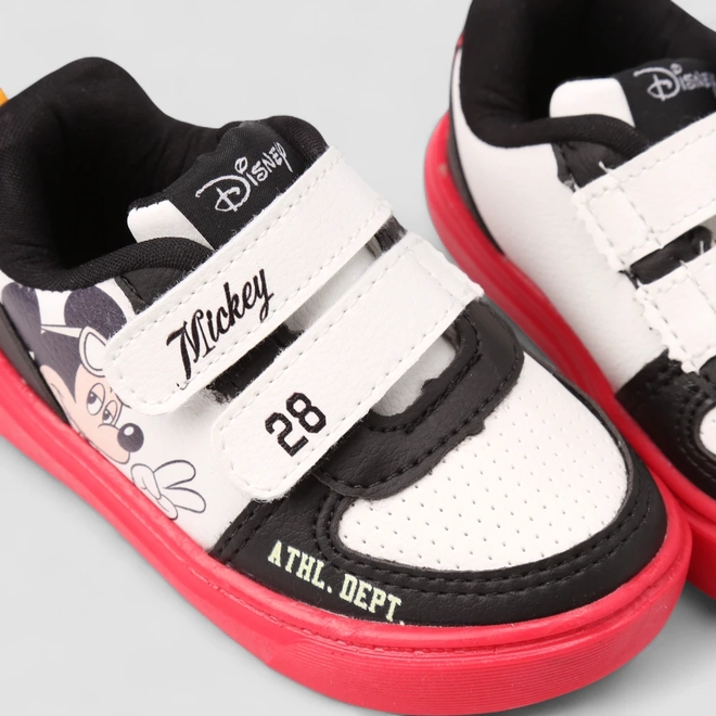 Tênis Casual Bebê Disney Mickey Mouse Branco