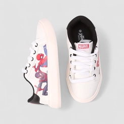 Tênis Casual Infantil Marvel Homem Aranha Branco