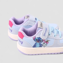 Tênis Casual Infantil Disney Stitch Ohana Glitter Azul