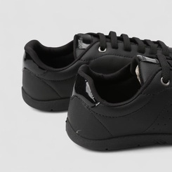 Tênis Casual Feminino Penélope Detalhe Verniz Preto