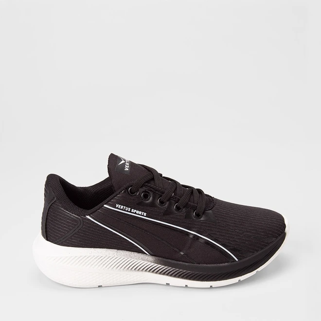 Tênis Esportivo Masculino Vertus Preto & Branco