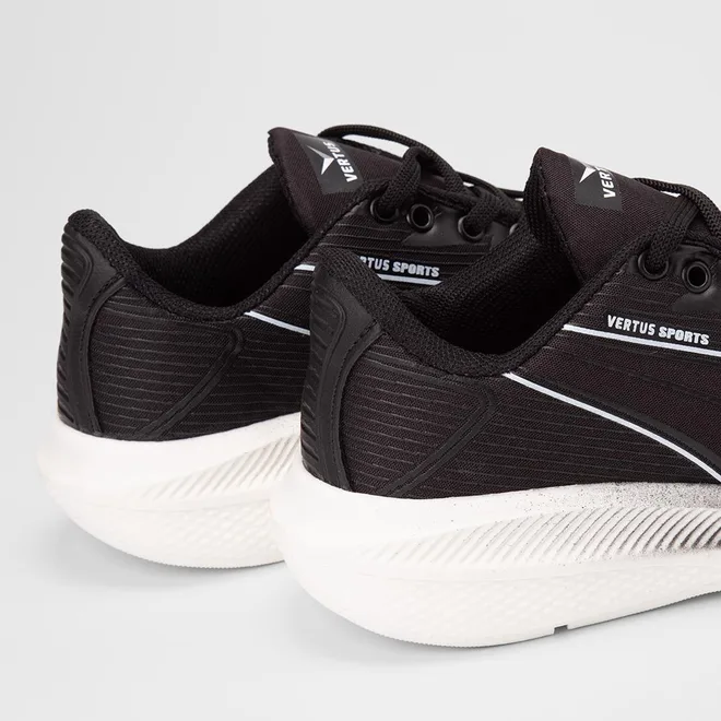 Tênis Esportivo Masculino Vertus Preto & Branco