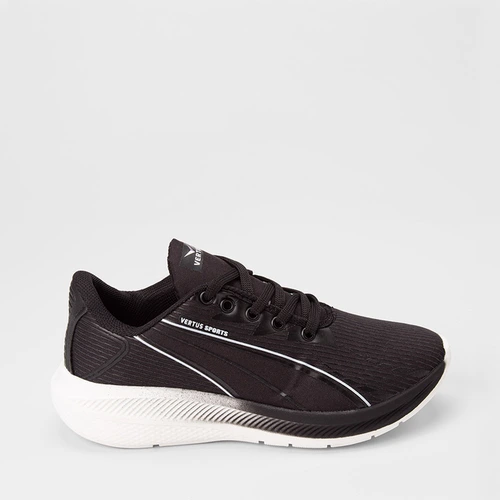 Tênis Esportivo Masculino Vertus Preto & Branco