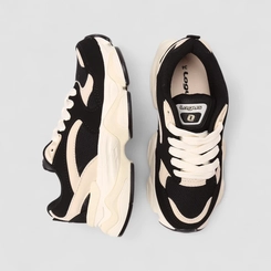 Tênis Chunky Feminino Logus Graviton Original Branco & Preto