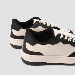 Tênis Casual Feminino Gabriela Preto & Off-White